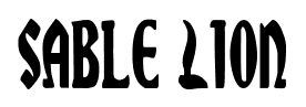 Sable Lion font